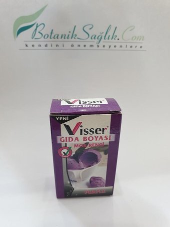 Visser Mor Su Bazlı Organik Toz Gıda Boyası 9 gr