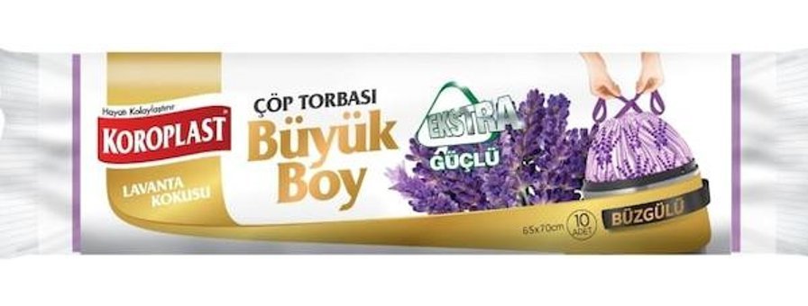 Koroplast Büyük Boy 65x70 cm 10 Adet Çöp Poşeti