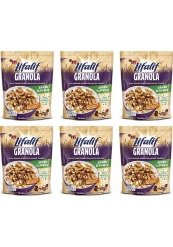 Eti Lifalif Vişneli Kakaolu Fındıklı Granola 6x200 gr