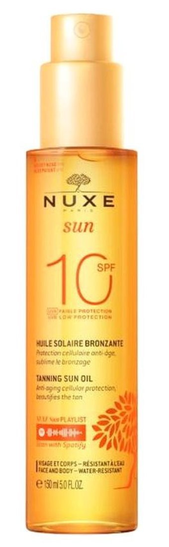 Nuxe Sun Huile Solare Tuning Yoğun 10 Faktör Tüm Vücut İçin Bronzlaştırıcı Yağ 150 ml