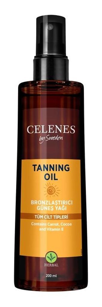 Celenes Yoğun Tüm Vücut İçin Güneşsiz Bronzlarştırıcı Yağ 200 ml