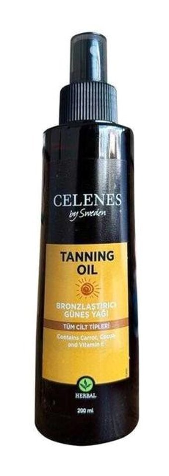 Celenes Yoğun Tüm Vücut İçin Güneşsiz Bronzlarştırıcı Yağ 200 ml