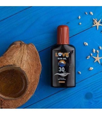 Love Sun Yoğun 30 Faktör Tüm Vücut İçin Bronzlaştırıcı Yağ 220 ml