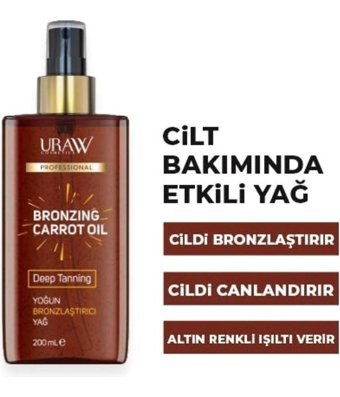 Uraw Yoğun Tüm Vücut İçin Güneşsiz Bronzlarştırıcı Yağ 200 ml