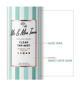 Mr & Mrs Tannie Clear Tan Mist Yoğun Tüm Vücut İçin Güneşsiz Bronzlarştırıcı Sprey 200 ml