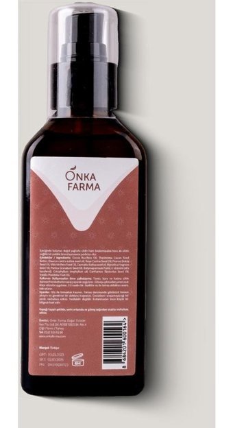 Onka Farma Yoğun Tüm Vücut İçin Güneşsiz Bronzlarştırıcı Yağ 100 ml