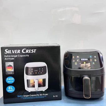 Lebeigo Airfryer 8 lt Tek Hazneli Yağsız Sıcak Hava Fritözü Siyah