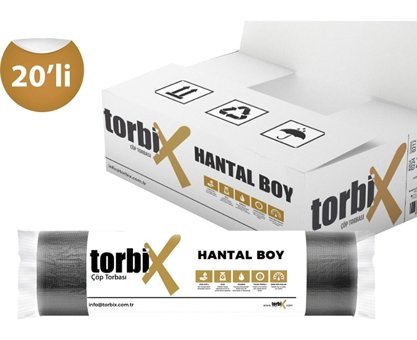 Torbix Hantal Boy 100X150 cm 20 Adet Çöp Poşeti