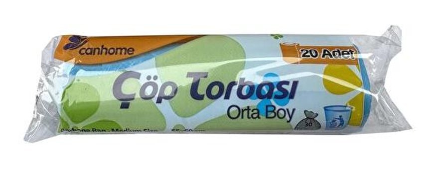 Canhome Orta Boy 55x60 cm 20 Adet Çöp Poşeti