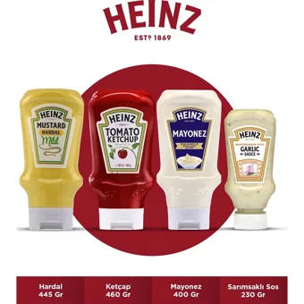 Heinz Sarımsaklı Mayonez 445 gr+460 gr+400 gr+230 gr