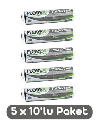 Florex Battal Boy 72x95 cm 5x10 Adet Çöp Poşeti
