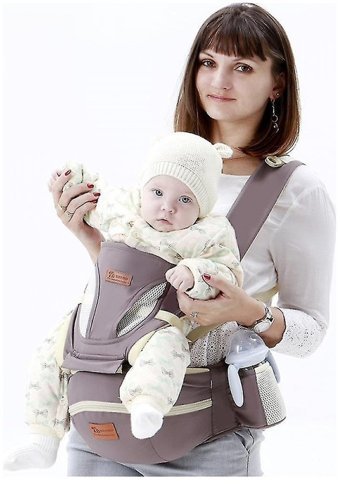Happy Planet Kka 25 kg Kapasiteli Oturaklı Her Yöne Yenidoğan Kanguru Gri