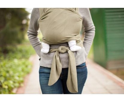 Neko Wrap Sling 13 kg Kapasiteli Oturaklı Yenidoğan Kanguru Gri