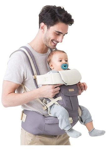 Happy Planet Kkv 25 kg Kapasiteli Oturaklı Her Yöne Yenidoğan Kanguru Gri