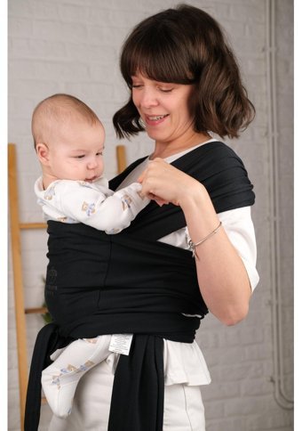 Lorasina Baby 3 - 12 kg Kapasiteli Oturaklı Yenidoğan Kanguru Siyah