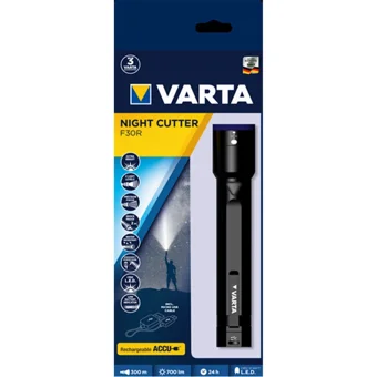 Varta F30R Night Cutter Dinamolu Basmalı 700 Lümen Uzun Menzilli Led Şarjlı El Feneri