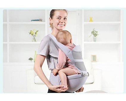 Worryfreeshopping Hss 30 kg Kapasiteli Oturaklı Her Yöne Yenidoğan Kanguru Gri