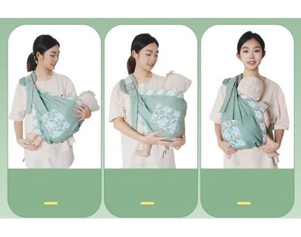 Yy Store 20 kg Kapasiteli Oturaklı Her Yöne Yenidoğan Kanguru Mavi - Yeşil