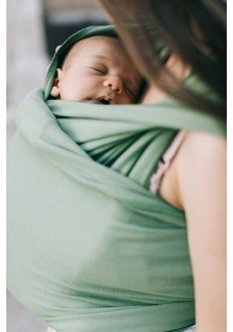 Neko Wrap Sling 13 kg Kapasiteli Oturaklı Yenidoğan Kanguru Aspen Yeşil
