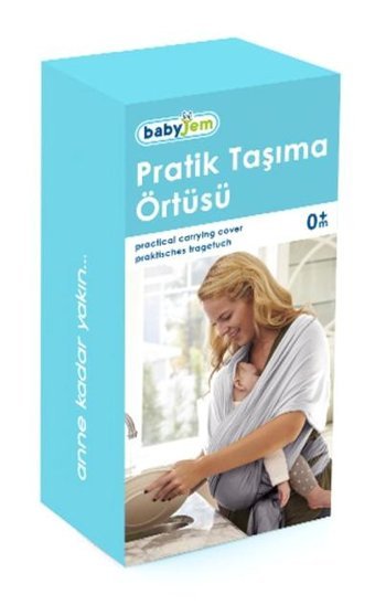 Babyjem 14 kg Kapasiteli Oturaklı Yenidoğan Kanguru Siyah