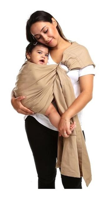 Baby Plus Sling 14 kg Kapasiteli Oturaklı Yenidoğan Kanguru Gri