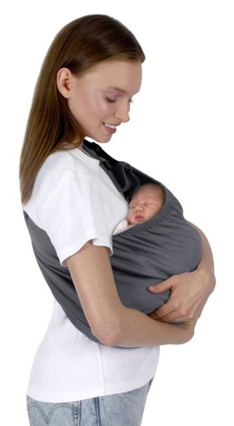 Sevi Bebe Art 564-13 3 - 6 kg Kapasiteli Oturaklı Her Yöne Yenidoğan Kanguru Gri
