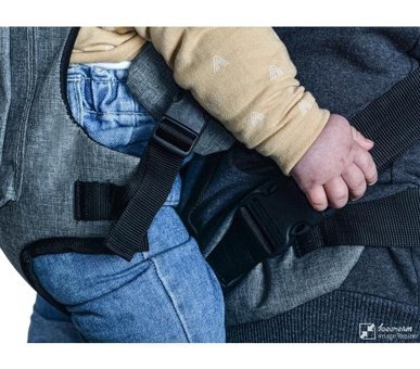 My Gepetto Bag 13 kg Kapasiteli Oturaklı Her Yöne Yenidoğan Kanguru Gri