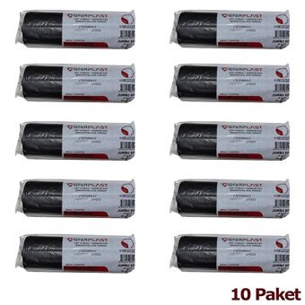 Gnr Jumbo Boy 80x110 cm 10x10 Adet Çöp Poşeti