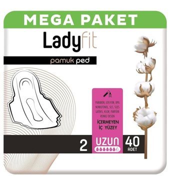 Ladyfit Pamuk İnce 40'lı Hijyenik Ped 1 Adet