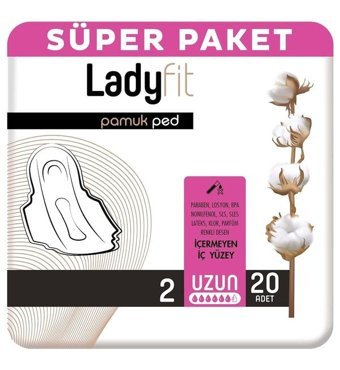Ladyfit Pamuk İnce 20'li Hijyenik Ped 1 Adet