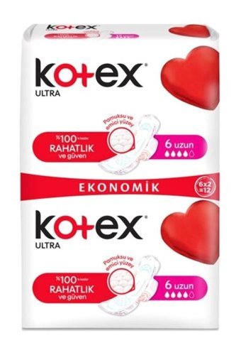 Kotex Ultra İnce 6'lı Hijyenik Ped 2 Adet