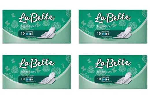 La Belle İnce 10'lu Hijyenik Ped 4 Adet