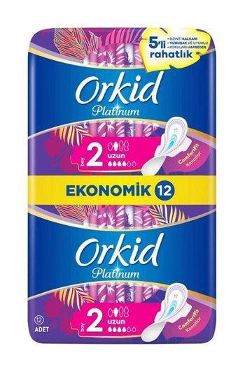 Orkid Platinum İnce 12'li Hijyenik Ped 1 Adet