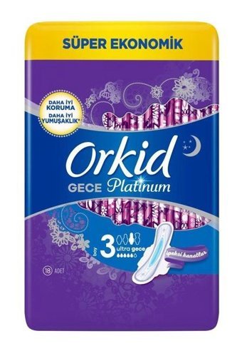 Orkid Platinum İnce 18'li Hijyenik Ped 1 Adet