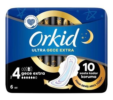 Orkid Extra Hijyenik İnce 6'lı Hijyenik Ped 1 Adet