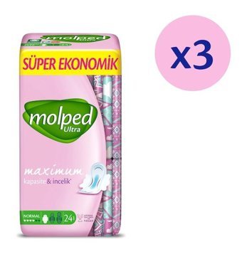 Molped Ultra İnce 24'lü Hijyenik Ped 3 Adet