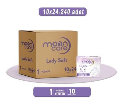 Mooncare Lady Soft İnce 10'lu Hijyenik Ped 24 Adet