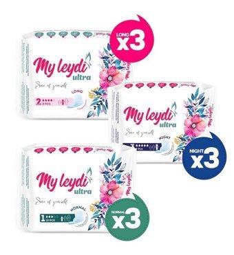 Myleydi Ultra İnce 75'li Hijyenik Ped 9 Adet