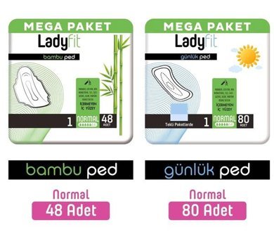 Ladyfit Bambu İnce 64'lü Hijyenik Ped 2 Adet