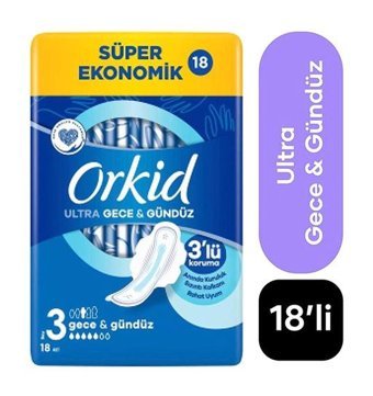 Orkid Ultra İnce 18'li Hijyenik Ped 1 Adet