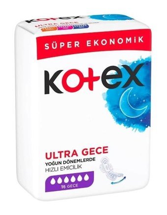 Kotex İnce 16'lı Hijyenik Ped 1 Adet