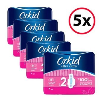 Orkid Ultra İnce 7'li Hijyenik Ped 5 Adet
