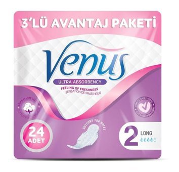 Venüs İnce 8'li Hijyenik Ped 3 Adet