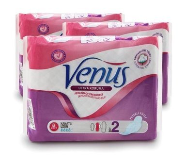 Venüs İnce 8'li Hijyenik Ped 3 Adet
