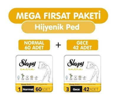 Sleepy Extra Organik Ultra İnce Antialerjik 51'li Hijyenik Ped 2 Adet