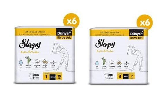 Sleepy Extra Organik Ultra İnce Antialerjik 51'li Hijyenik Ped 2 Adet