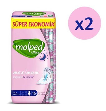 Molped Ultra İnce 16'lı Hijyenik Ped 2 Adet