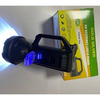 Gold Silver Gs-130 Dinamolu Basmalı Led Şarjlı El Feneri