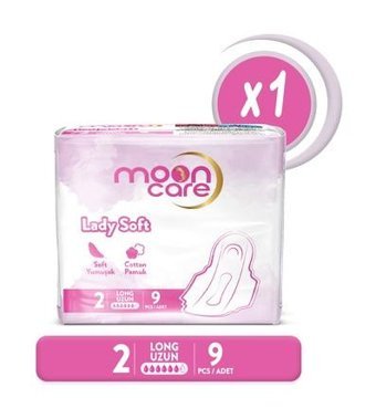 Mooncare Lady Soft Organik İnce Antialerjik 9'lu Hijyenik Ped 1 Adet
