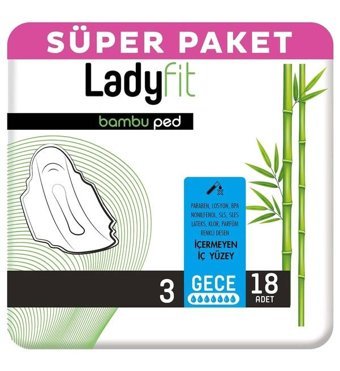 Ladyfit Bambu İnce 18'li Hijyenik Ped 1 Adet